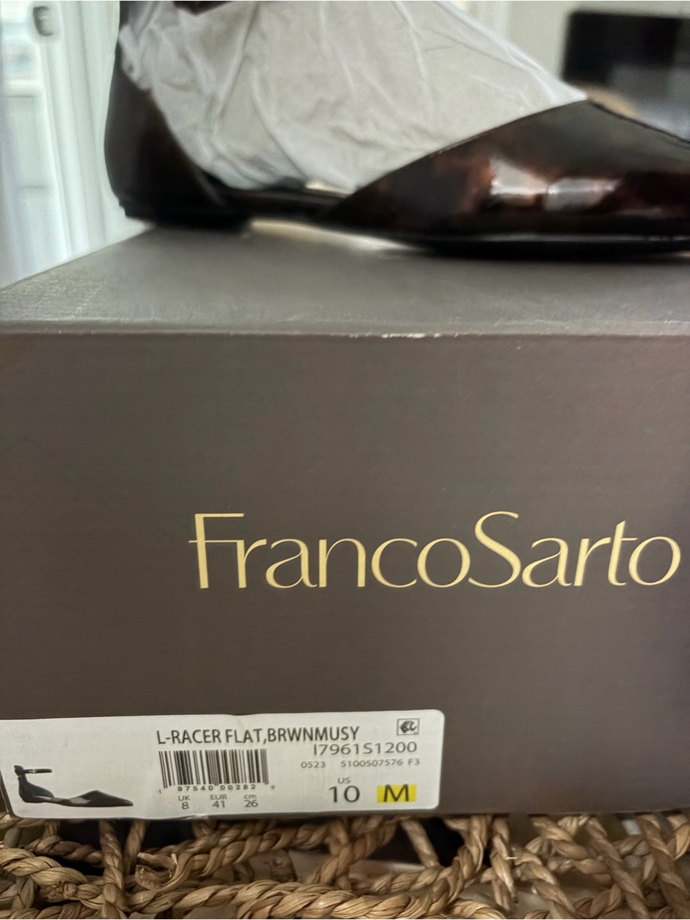 Franco Sarto flats with Ankle Strap